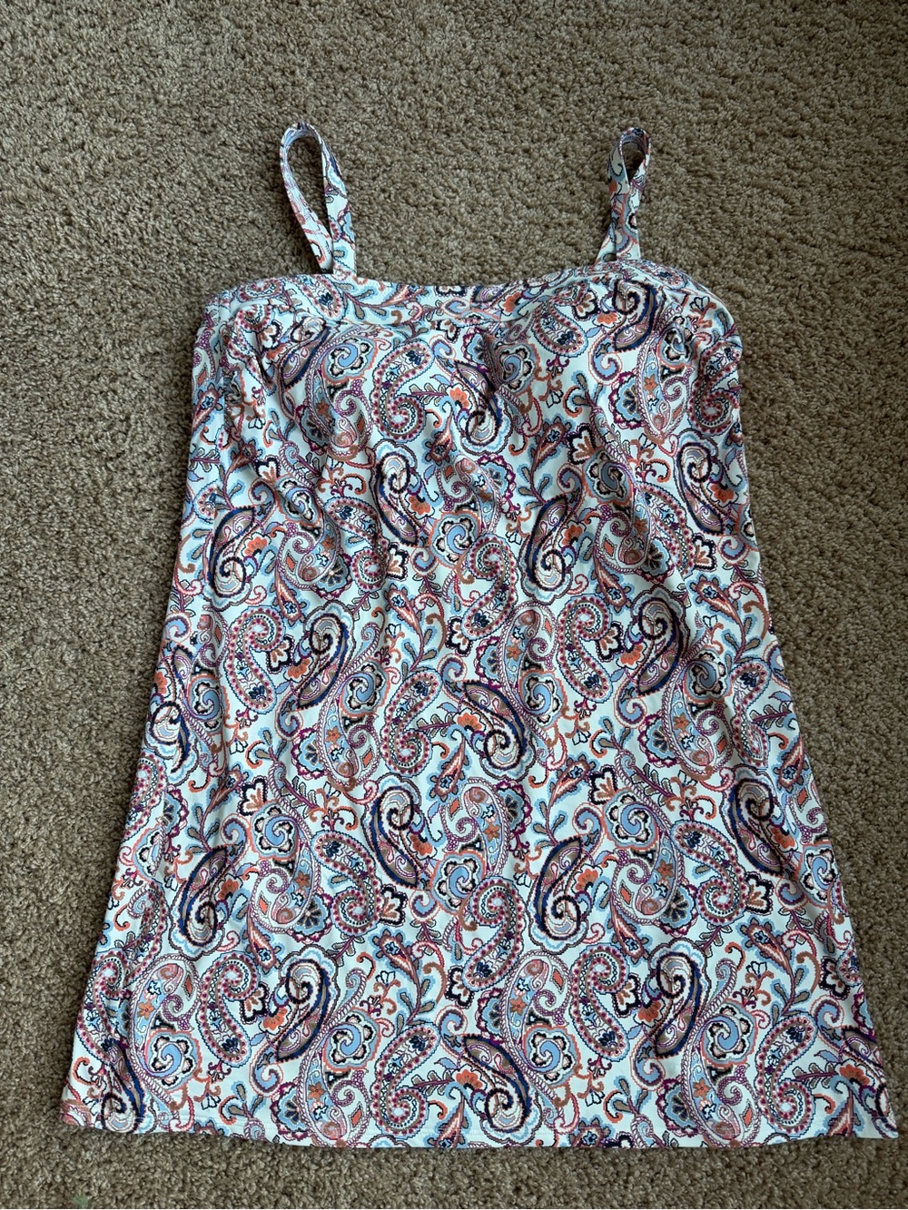 Lands' End Paisley Swim Coverup Size 12
